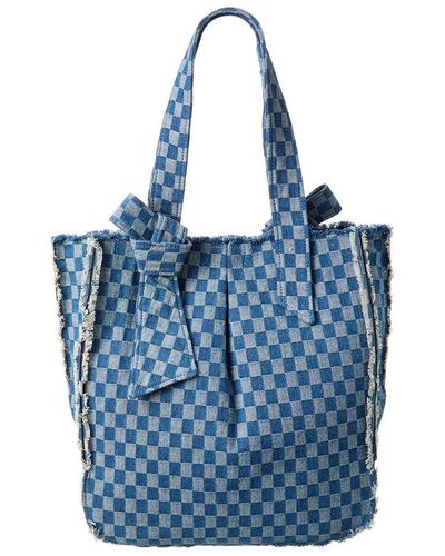 Zac Posen Anthea Canvas Tote - Blue