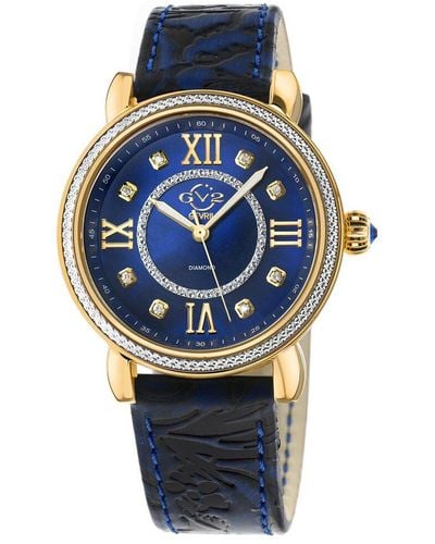 Gv2 Marsala Diamond Watch - Blue