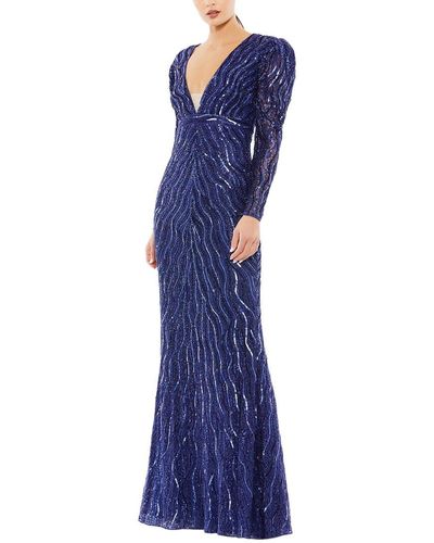 Mac Duggal Sheath Gown - Blue