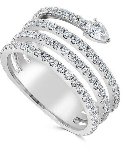 Sabrina Designs 14k 1.38 Ct. Tw. Diamond Wrap Band Ring - White