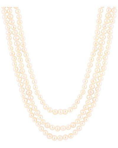 Splendid 7-8mm Freshwater Pearl Endless 80in Necklace - White