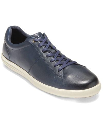 Cole Haan Reagan Grand Leather Trainer - Blue