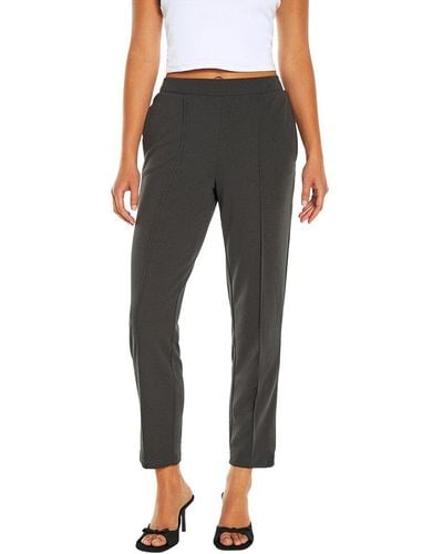 Three Dots Anne Tapered Pant - Black