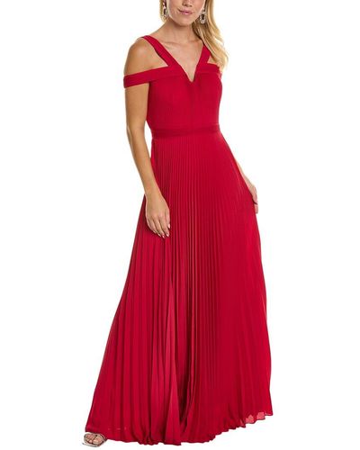 Emanuel Ungaro Ana Pleated Gown - Red