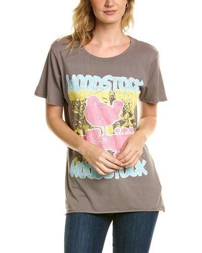 Recycled Karma Woodstock 60's Festival T-shirt - Grey