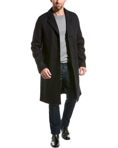 The Kooples Wool-blend Trench Coat - Black