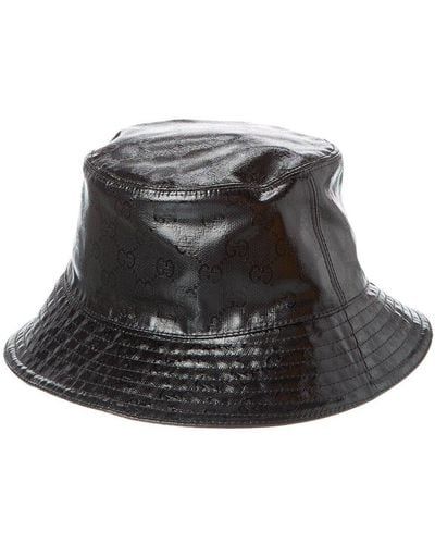 Gucci GG Monogrammed Bucket Hat - Black