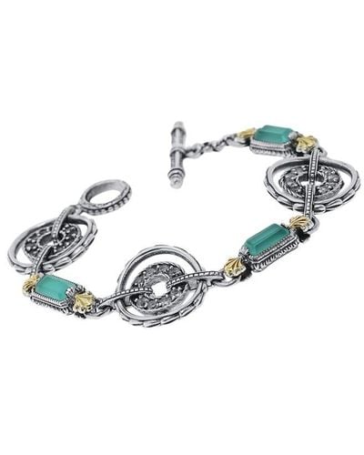 Konstantino 18k & Silver Gemstone Bracelet - Metallic