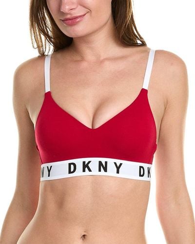 DKNY Wirefree Push-up Bra - Red