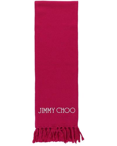Jimmy Choo Wool Scarf - Pink