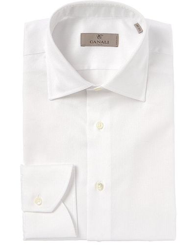 Canali Modern Fit Dress Shirt - White