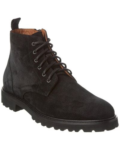 Aquatalia Leaston Weatherproof Suede Boot - Black