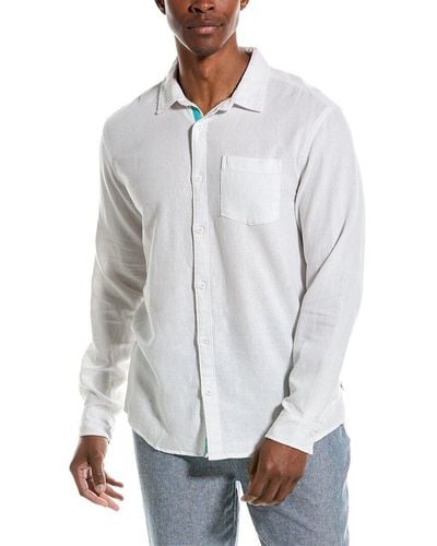 Vintage Summer Linen-blend Shirt - Gray