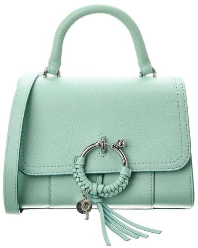 See By Chloé See By Chloe Joan Ladylike Leather Satchel - Green