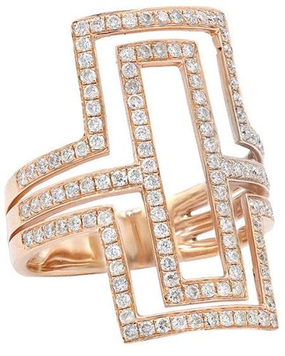 Diana M. Jewels Fine Jewellery 14k Rose Gold 0.85 Ct. Tw. Diamond Ring - White