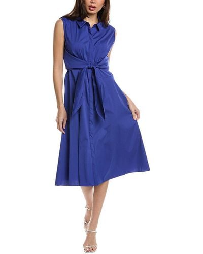 Lafayette 148 New York Mariel Dress - Blue