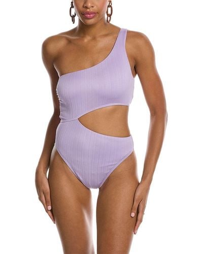 Splendid One-shoulder One-piece - Purple