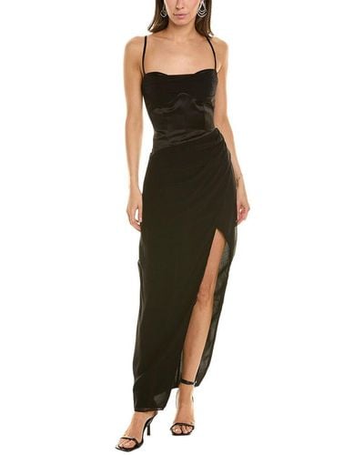 Nicholas Solara Silk-blend Gown - Black