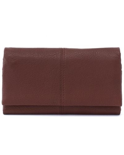 Hobo International Keen Leather Continental Wallet / Wristlet - Purple