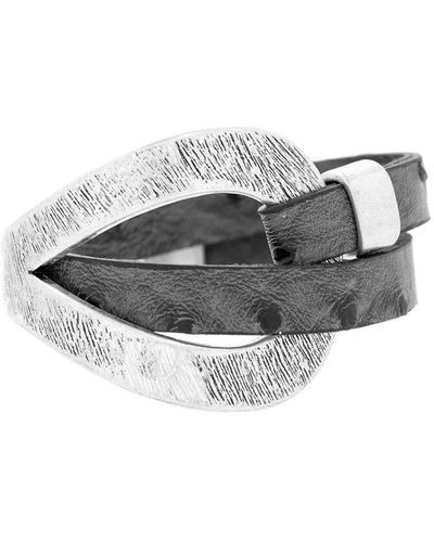 Saachi Silver Bracelet - Grey