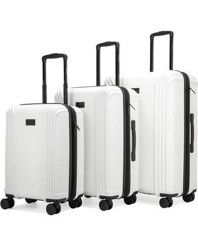 Badgley Mischka Evalyn 3pc Luggage Set - White