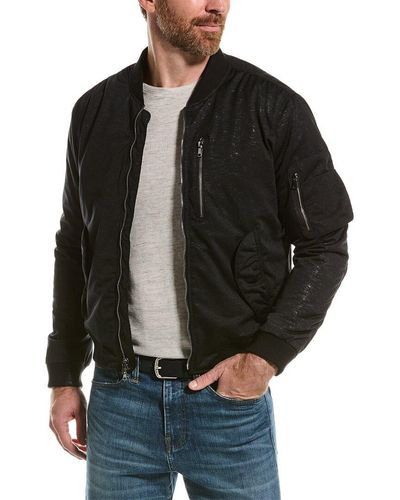 John Varvatos Sutter Flight Jacket - Black