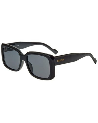 Bertha Brsbr052c1 55mm Polarized Sunglasses - Black