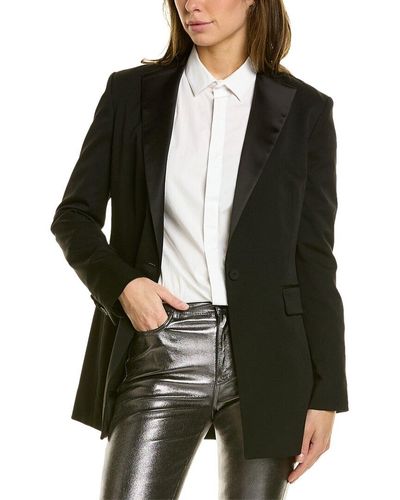 AllSaints Sofia Satin Blazer - Black