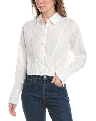 DL1961 Lisette Linen Shirt - White