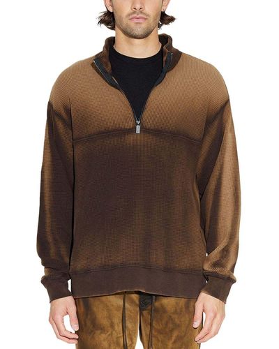 Cotton Citizen Cooper Half Zip Thermal - Brown