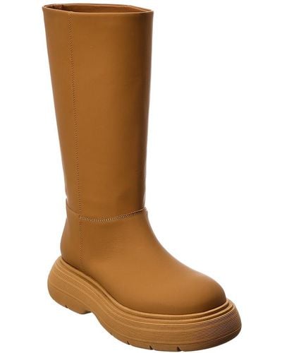 Gia Borghini Marte Leather Boot - Brown