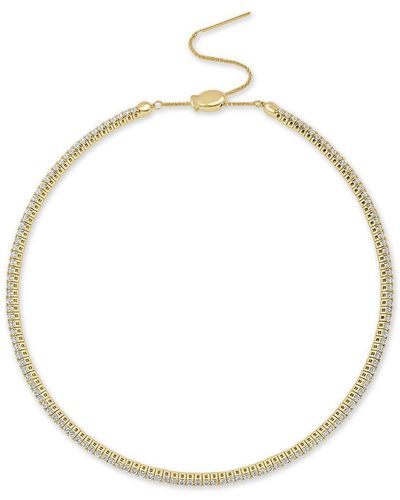 Sabrina Designs 14k 3.33 Ct. Tw. Diamond Flexible Choker Necklace - Metallic