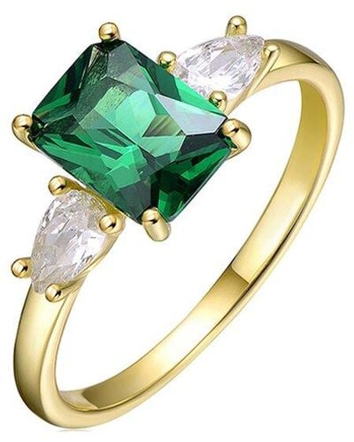 Genevive Jewelry 14k Over Silver Ring - Green