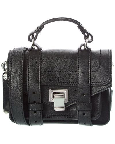 Proenza Schouler Ps1 Micro Leather Shoulder Bag - Black