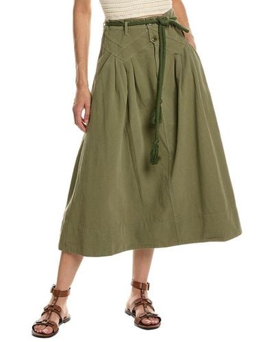 The Great The Field Midi Skirt - Green