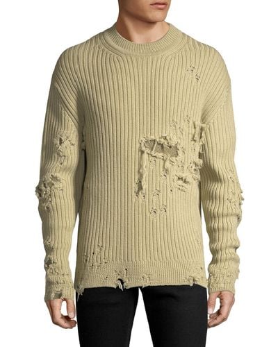 Yeezy Ribbed Distressed Sweater - Natural