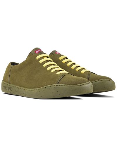 Camper Peu Touring Leather Trainer - Green