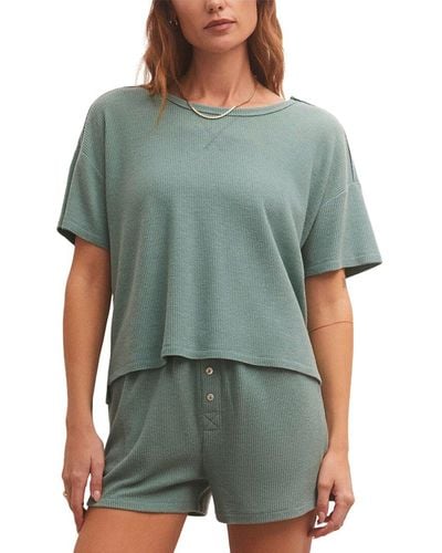 Z Supply Cozy Days Thermal T-shirt - Green