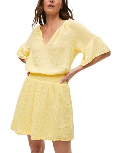 Michael Stars Katelyn Mini Dress - Yellow