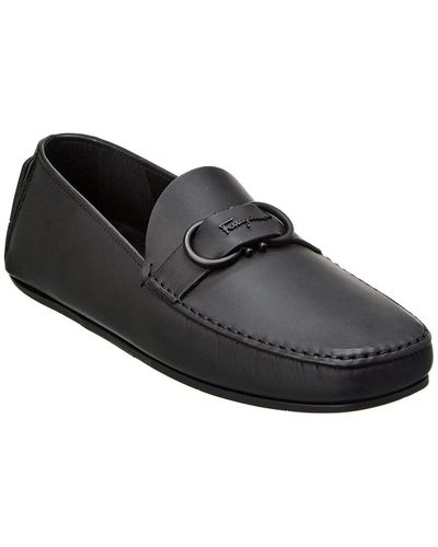 Ferragamo Ferragamo Front 4 Leather Loafer - Black