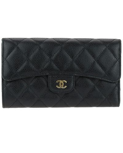 Black Chanel CC Flap Continental Wallet