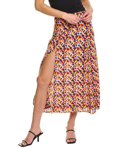 Traffic People Maxi Skirt - Red