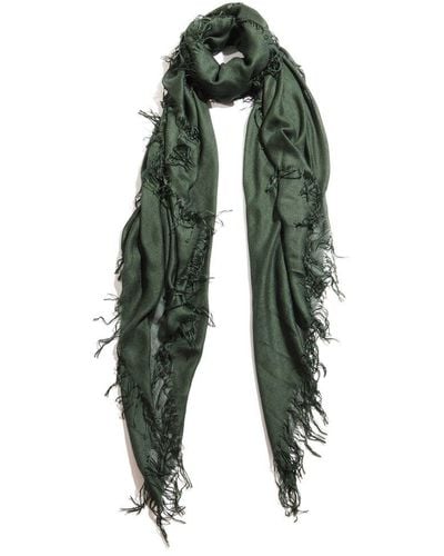 Blue Pacific Tissue Cashmere-blend Scarf - Green