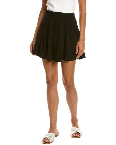 Monrow Ponte Tennis Skirt - Black