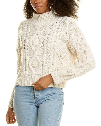 Truth Multi-knit Wool-blend Sweater - White