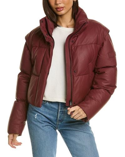 Mackage Bailey Convertible Puffer Jacket - Red