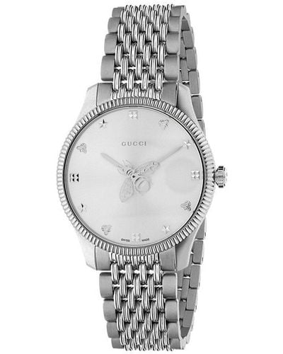 Gucci G-Timeless Mother Of Pearl Dial Bracelet Watch | Ernest Jones