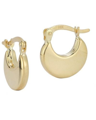 Ember Fine Jewelry 14k Polished Huggie Earrings - Metallic