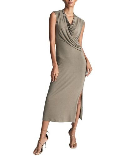 Reiss Leanne Jersey Day To Eve Dress - Natural