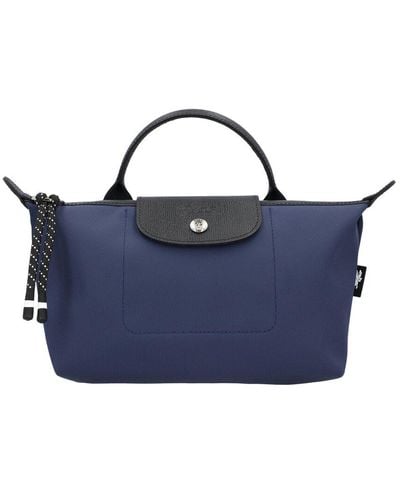 Longchamp Le Pliage Energy Xs Canvas & Leather Handbag - Blue